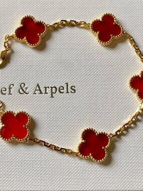 Van Cleef & Arpels Alhambra Bracelet Carnelian